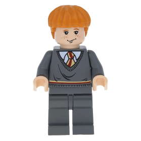 LEGO Minifigure-Ron Weasley, Gryffindor Stripe Torso-Harry Potter / Prisoner of Azkaban-HP055-Creative Brick Builders